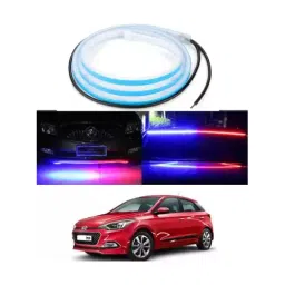 Cartronics 120cm Police strip Type Led  Red Blue  For HYUNDAI i20-36