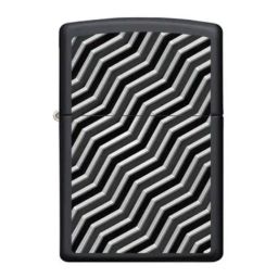 Zippo White Line Pattern Design Brass Pocket Lighter-31