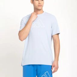 adidas TI 3B Light BLue Regular Fit Sports T-Shirt-46
