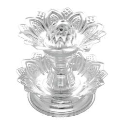 Sri Jagdamba Pearls 0.8 Silver Lotus Design Agarbatti Stand - 11.4 gm-image-61