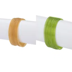 1ST TIME Set Of 24 Yellow Alloy Bangles-picture-23
