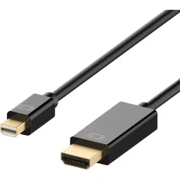 LOTA Mini DisplayPort to HDMI Adapter Cable Black Gold Plated Connector 5 m, ‎MST-1703-LT-26