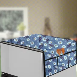 The Furnishing Tree Grey Printed Refrigerator Cover-picture-0