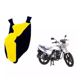Auto Pearl Waterproof Two Wheeler Cover For LML Freedom LS (Yellow & Blue)-image-69