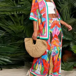 Routes by All About You Printed Shrug With Trousers Co-Ords image 3
