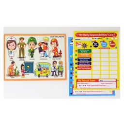 A&A Kreative Box Wooden Puzzle Community Helper With 2 Responsibility Cards - 9 Pieces-13