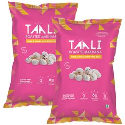 Taali Roasted Makhana Ghee Himalayan Pink Salt Pack of 2 - 58 g Each-image-79