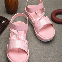 Stefens Graffiti Style Splashed Strappy Sandals - Pink-image-90