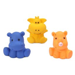 Ratnas Squeezy Hippo Bath Toys Pack of 3 - Multicolour-12
