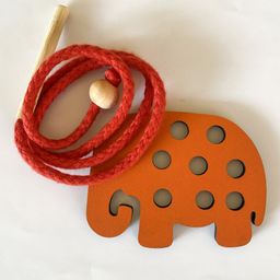 Mini Leaves Lacing Activity for Kids - Wooden Lacing Toys for Toddlers 3+ Years-18