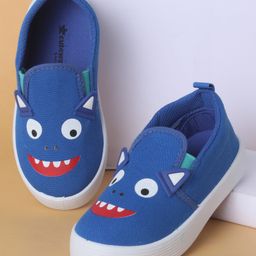 Cute Walk by Babyhug Slip On Casual Shoes with Monster Print - Blue-image-67
