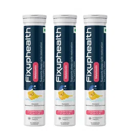 Fixuphealth Set Of 3 Melatonin Nardostachys Jatamansi Tablets - 66 g Each - Strawberry-3