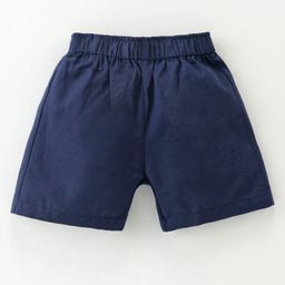 Rikidoos Pack Of 2 Solid & Checked Boxers - Navy & Blue image 2