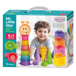 TOYMATE Smart Play 4 in 1 Stacking Toy - Multicolor image 2