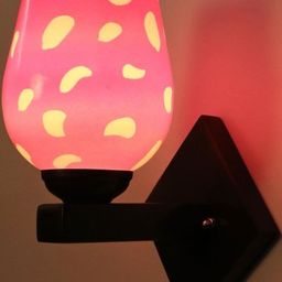 1ST TIME Pink & White Solid Glass Traditional Cylinder Wall Lamps Wall Lamps-picture-37