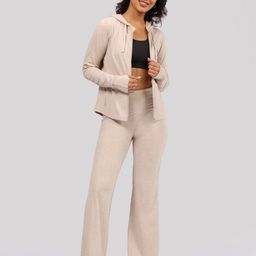 Blissclub AirMelt Lite Women Relaxed Flared High-Rise Parallel Trousers-picture-58