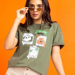 Mast & Harbour Women Printed Applique T-shirt-picture-37