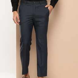 INVICTUS Men Micro Checked Trousers-picture-8
