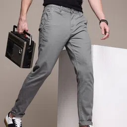 Roadster Men Chinos Trousers-image-36