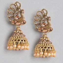 Anouk Glod Plated Jhumkas Earrings-52