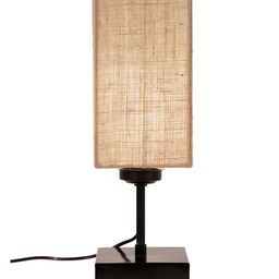 Devansh Beige & Black Solid Jute Shade Table Lamp image 4