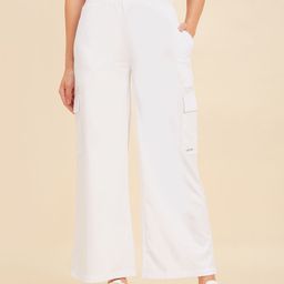 Sweet Dreams White Women Mid-Rise Cargo Trousers-picture-21