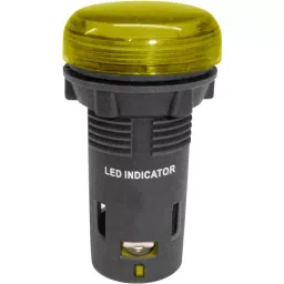 POWERMAT LED Indicator 220 V DC Yellow for Industrial, PLY220D-11
