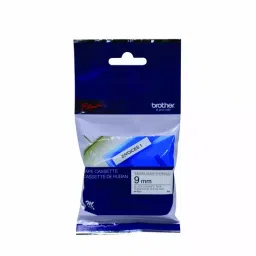 Brother  (Length 8m, Width 9mm) Metallic Tape (Black/White) - M-K221-34