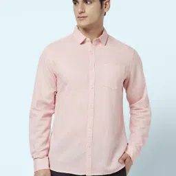 Byford by Pantaloons Pink Cotton Regular Fit Shirt-picture-0