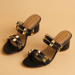 Eridani Women's Isabetta Black Casual Sandals-image-99