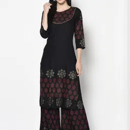 ANIYAH Women Ethnic Motifs Printed Straight Kurta-picture-53