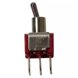 C&K COMPONENTS Toggle Switch, Dpdt, 5A, 120Vac, Tht, 7201MD9AQE-12