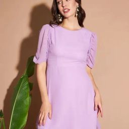 Marie Claire Purple A-Line Dress-picture-20