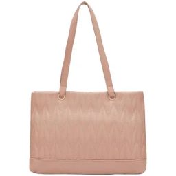 Globus Nude Textured Medium Tote Handbag-image-27
