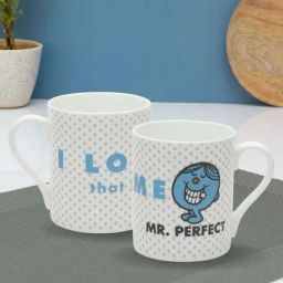 Clay Craft Multicolor Fine Ceramic Abstract Milk Mug 350 ml - 2 Pc-image-60
