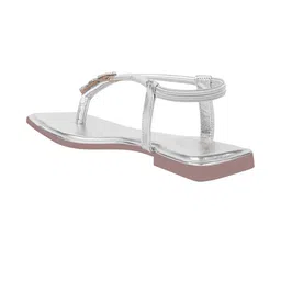 Stylestry Girls Embellished Party Open Toe Flats-48