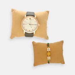 Sri Jagdamba Pearls Appealing Watch with Rakhi Hamper-image-48