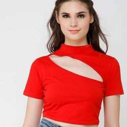 Moda Rapido Cotton Crop Top-image-58