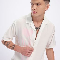 glitchez Unisex Cloud Heart Printed Relaxed Fit Shirt-image-8