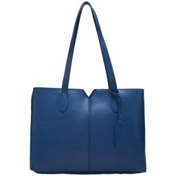 Globus Navy Solid Medium Tote Handbag-33