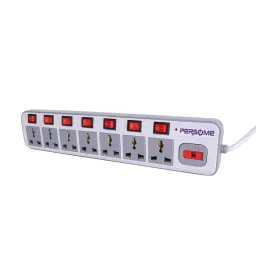 Persome 7x7 Extension Cord with 4 Yard Copper Cable and 7 Universal Socket with 7 Dedicated Switch image 2