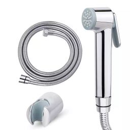 CLINTON Reva Health Faucet with Hose Pipe 1.5 m Stainless Steel, Rubber Chrome Finish-image-7