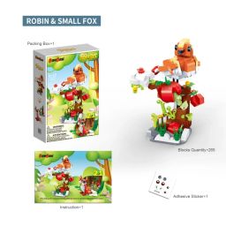 BanBao Animal Building Blocks Colorful Robin and Small Fox Building Toy -RS7497BanBao Animal Building Blocks Colorful Robin and Small Fox Building Toy -RS7497 image 3