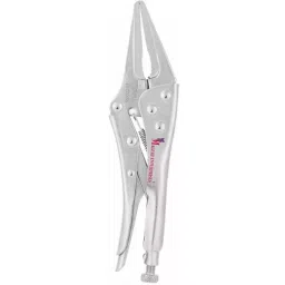 Malfah Enterprises 23 cm (9 inch) Length Cr-V Steel Long Nose Locking Pliers, DELI DL20015B-27