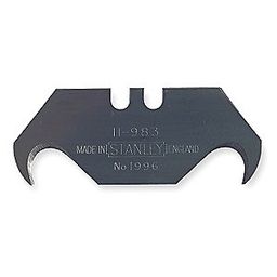STANLEY 2-Ended Hook 5C946 Utility Blade 0.00 Piece 0.024" 2-3/4" 27111501-21
