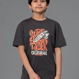 Red Tape Boys Dark Grey Printed T-Shirt-picture-28