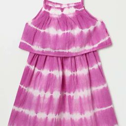 Fame Forever by Lifestyle Kids Lavender Cotton Printed Dress-image-51