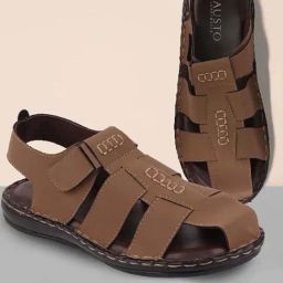 Fausto Men's Brown Fisherman Sandals-image-87