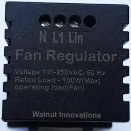 walnut innovations Walnut Wifi Touch Switch Fan Regulator Capacitor Based Humming Free Roma Standard Fitting image 4