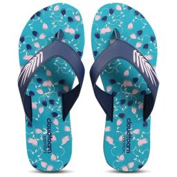 Adidas Women's CLOUDFOAM Blue Flip Flops-image-46